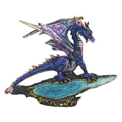 Figurine geode gardien gothic dragon