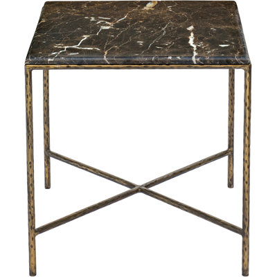 Valen Marble And Iron End Table