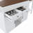 Kitchen Island With Extendable Dining Table, Marble-faced Countertop, And Mobile Storage Cart With Built-in Power Outlets-2129776539