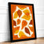 Autumn Leaves Pattern Botanical - Framed Print-1831825881-1831825882
