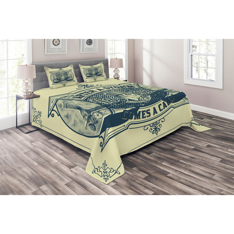 Motifs Industrial Polyester Coverlet