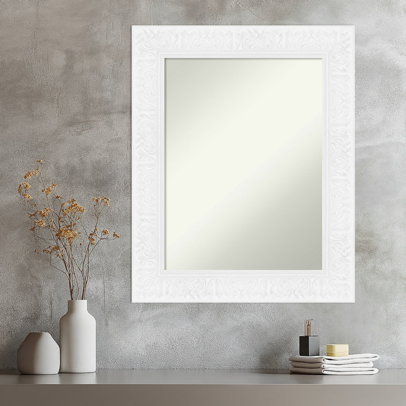 Miroir mural Luxe, 30,75 po x 24,75 po, Blanc