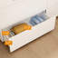 Commode double moderne à six tiroirs avec finition blanche
