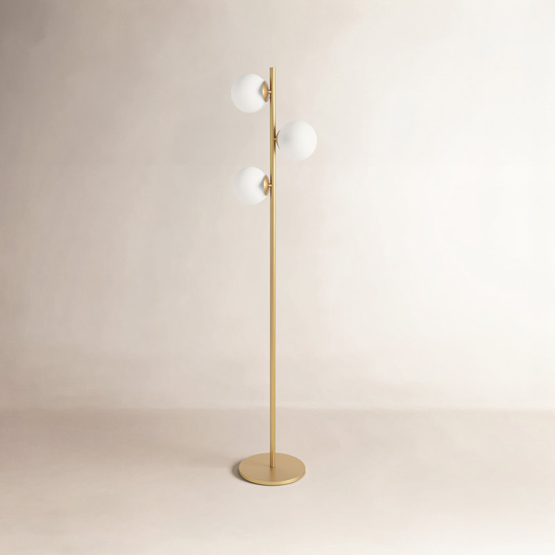 Dianna 64'' Traditional Floor Lamp, Gold