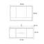 Meuble-lavabo simple de style chinois brun