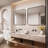 Cozy Design Tempered Glass Framed Wall-Mounted Bathroom Vanity Mirror-102799393-102799395-102799380