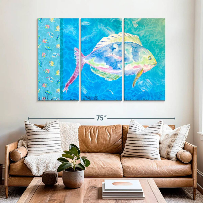 Brampt Under The Sea I, 42" H x 65" W