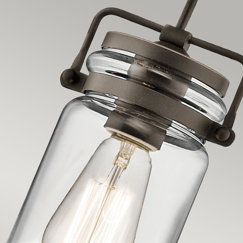 New Britain 1 - Light Old Bronze Jar Pendant, Old Bronze