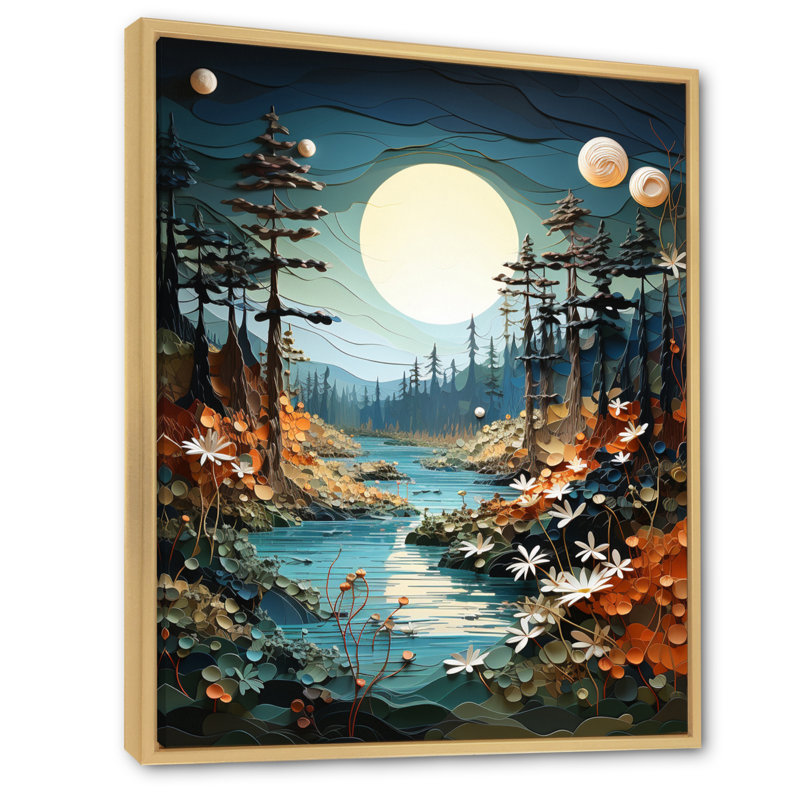 Fairlight Canada Canadian Wilderness This, H 32 po x l 16 po x P 1 po, Cadre naturel flottant