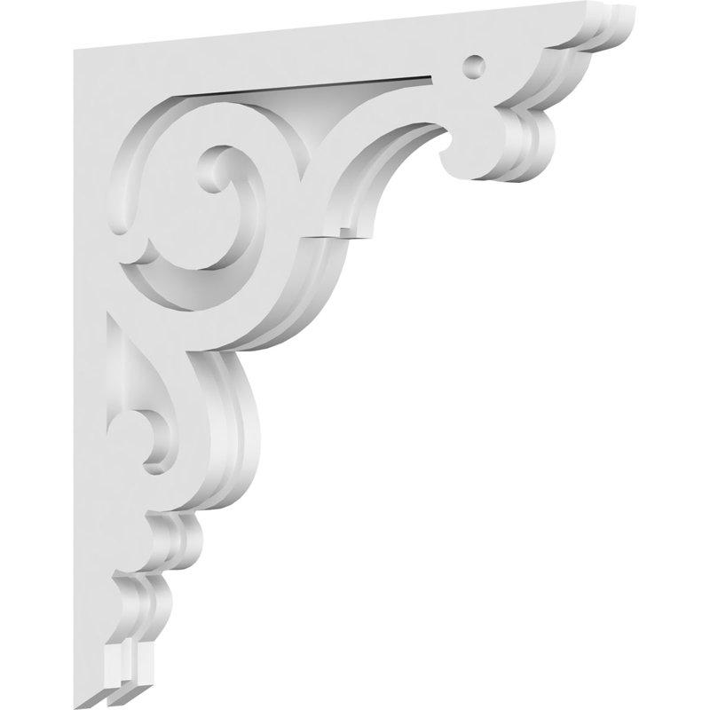 Corbeau en PVC de qualité architecturale Hurley, H 18 po x l 18 po x P 1,875 po