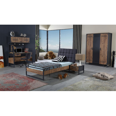 Metalix Extra Long Twin and Twin Piece Bedroom Set