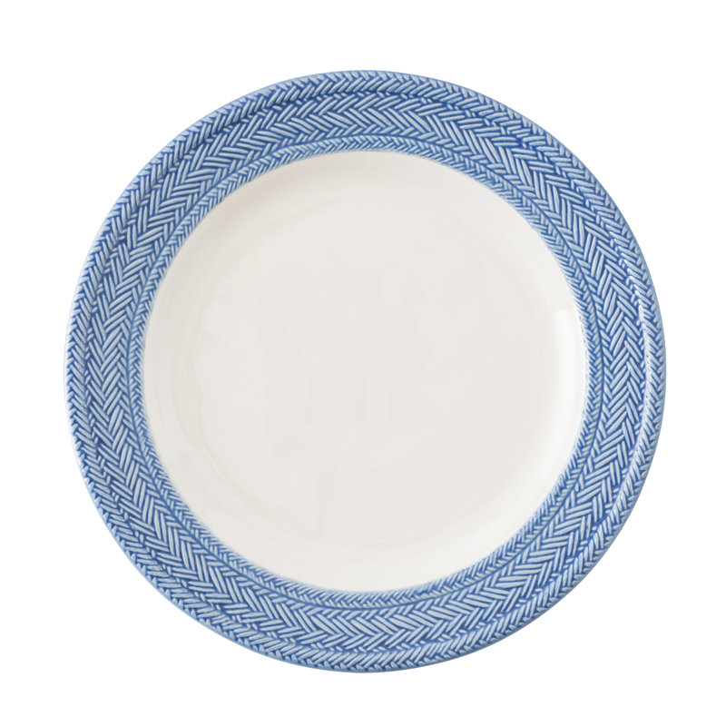 Windswept Delft Blue Hand-Painted Ceramic Dinner Plate