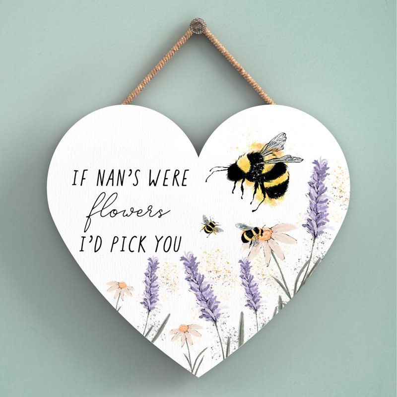 Nan Small Heart Plaque