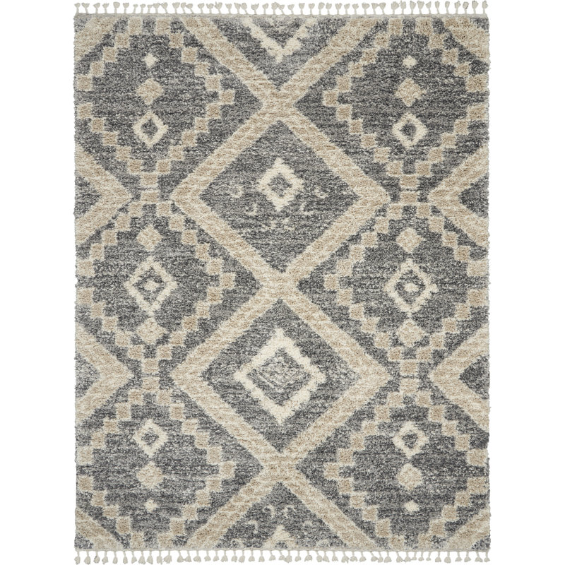 Tapis gris Drusilla, Rectangle 7 pi 10 po x 10 pi 6 po