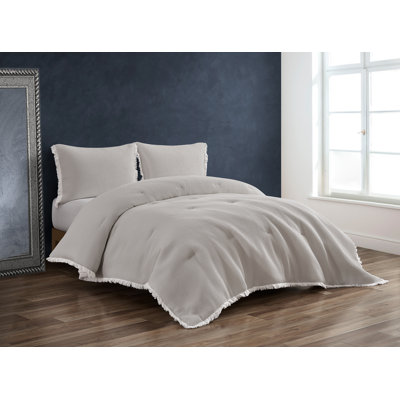 Ensemble d'édredon gaufré 100% coton Charlotte