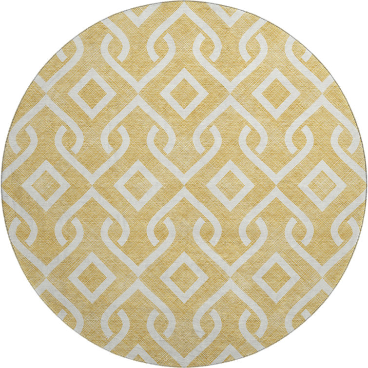 Premium Machine Washable Cerrito Gold Rug