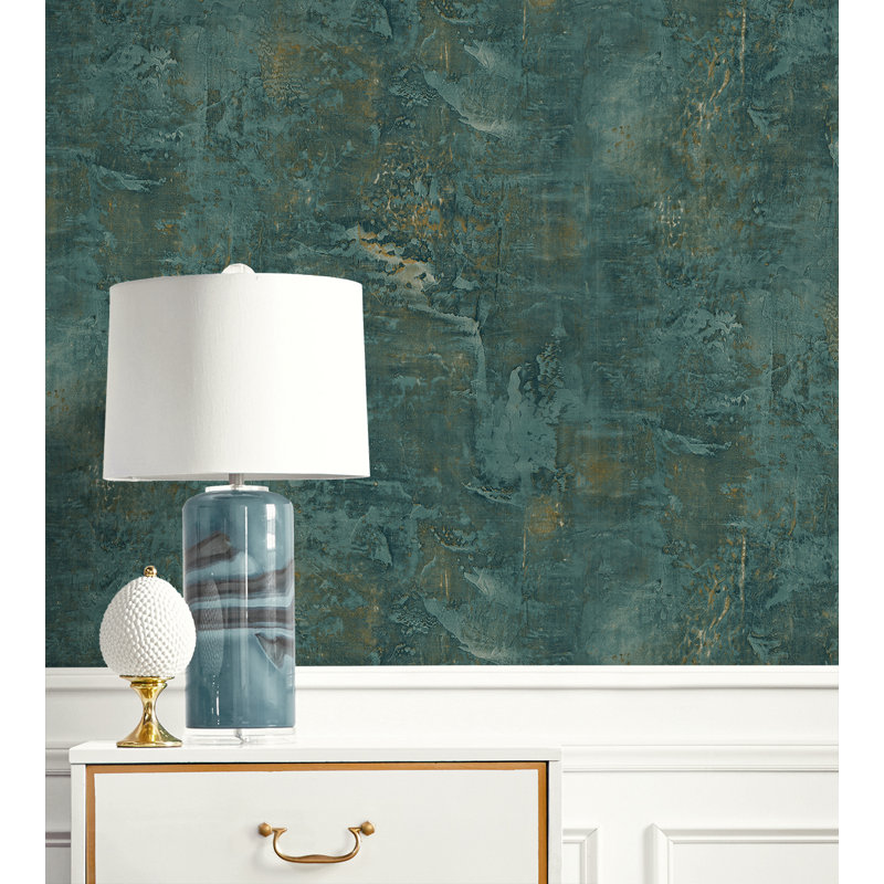 Alverstone Abstract Roll, Dark Teal/Butterscotch