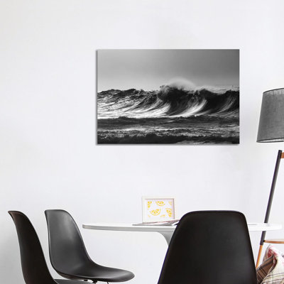 Scenic View Of Waves, Cape Disappointment, Oregon, USA - Wrapped Canvas Print