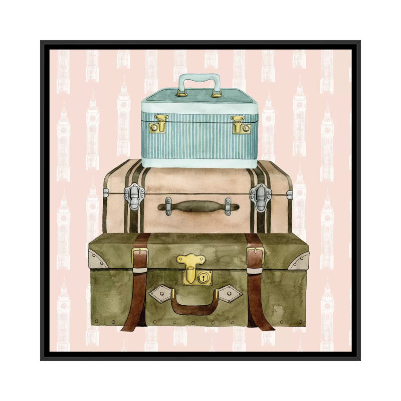 « travel rêve ii », impression sur toile, H 18 po x l 18 po x P 1,5 po, Toile encadrée noire, Pas de tapis
