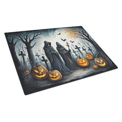 The Grim Reaper Spooky Halloween Glass Cutting Board Large