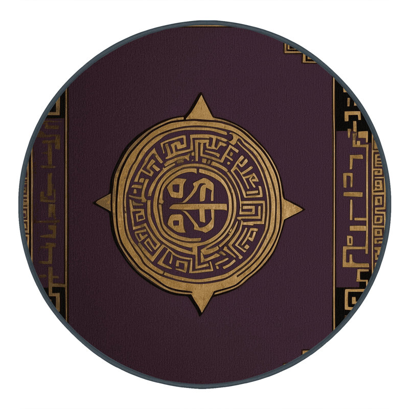 Classic Mosaic Rug, Round 5'