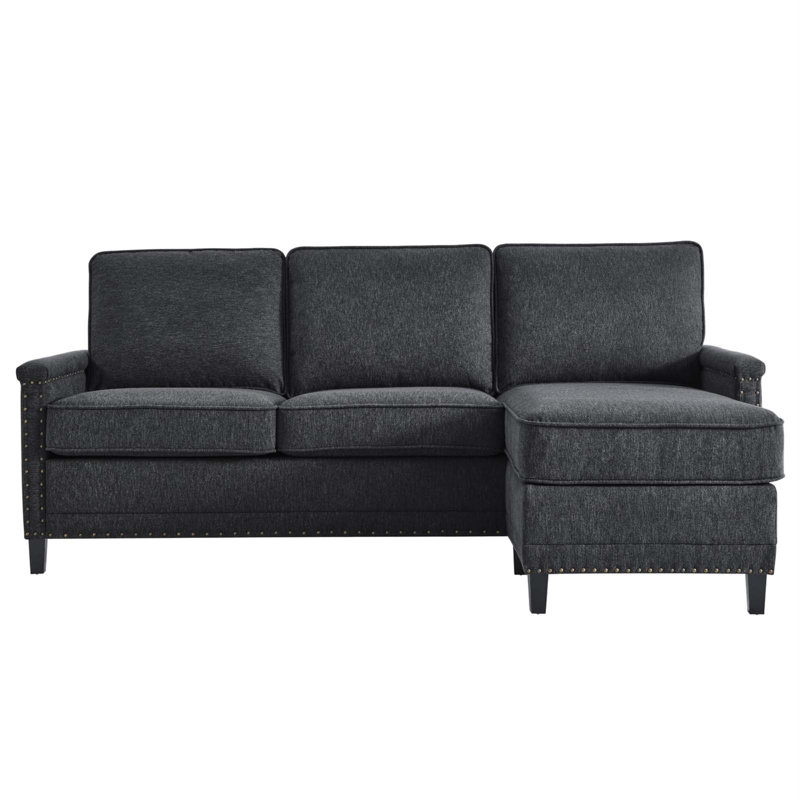 Canapé modulaire Ashton, Polyester gris anthracite