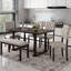 Abdulazis 6 - Person Trestle Dining Set-388385304