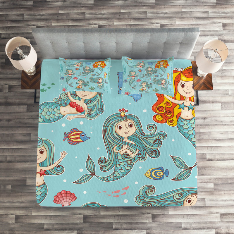 Polyester Coverlet, King Bedspread + 2 Shams