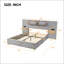 Grand lit plateforme tapissier