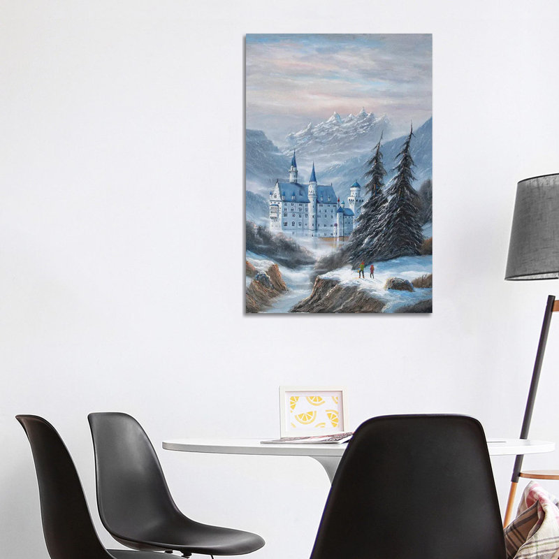 Schloss Neuschwanstein by Jim Williams - Wrapped Canvas Rectangle Painting, 101.6 cm H x 66.04 cm W