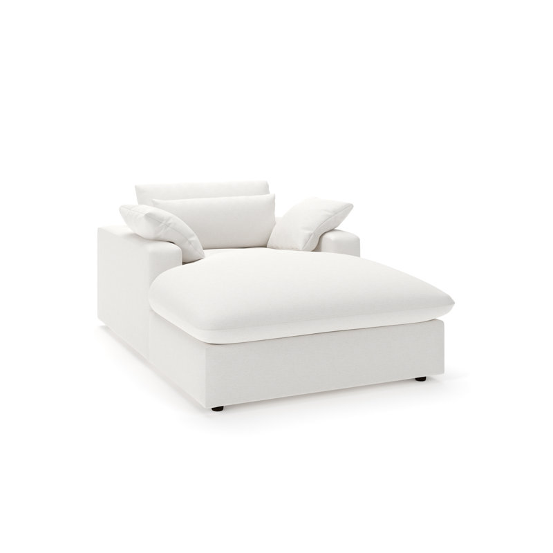 Méridienne Remy, Chenille Nompton Snow Crypton