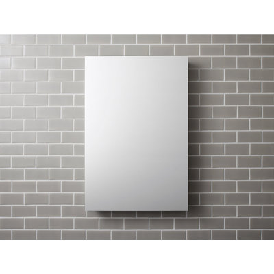 Catalan® Surface Mount Recessed 1 Door Medicine Cabinet with 3 Adjustable Shelves