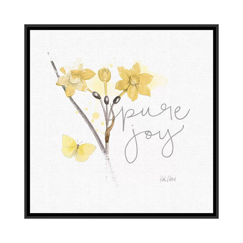 « ensoleillé day v », reproduction d’impression sur toile tendue, H 18 po x l 18 po x P 1,5 po, Toile avec cadre noir