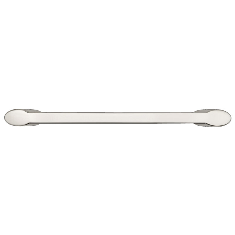 Wisteria Kitchen Cabinet Handles, Solid Core Drawer Pulls for Doors, 3-3/4" (96mm), Polished Nickel