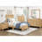 Rustic Wooden Panel Bed-1151238411
