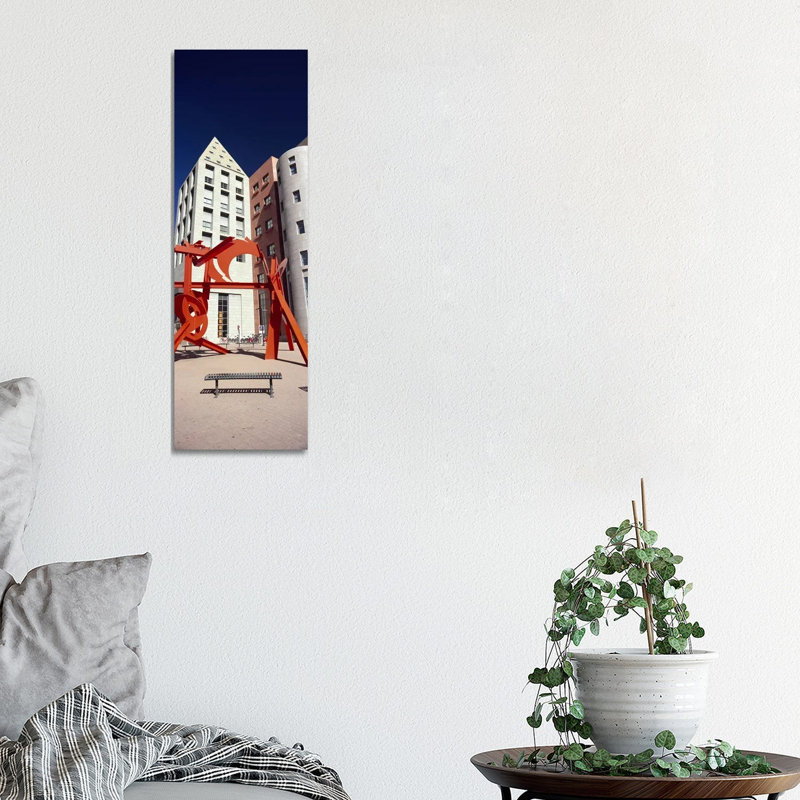 Lao Tzu Sculpture in a City, Denver City, Denver, Colorado, USA 1 Piece Wrapped Canvas Panoramic Wall Art