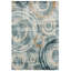 Tapis bleu à motif géométrique abstrait Bellicent-1863835536