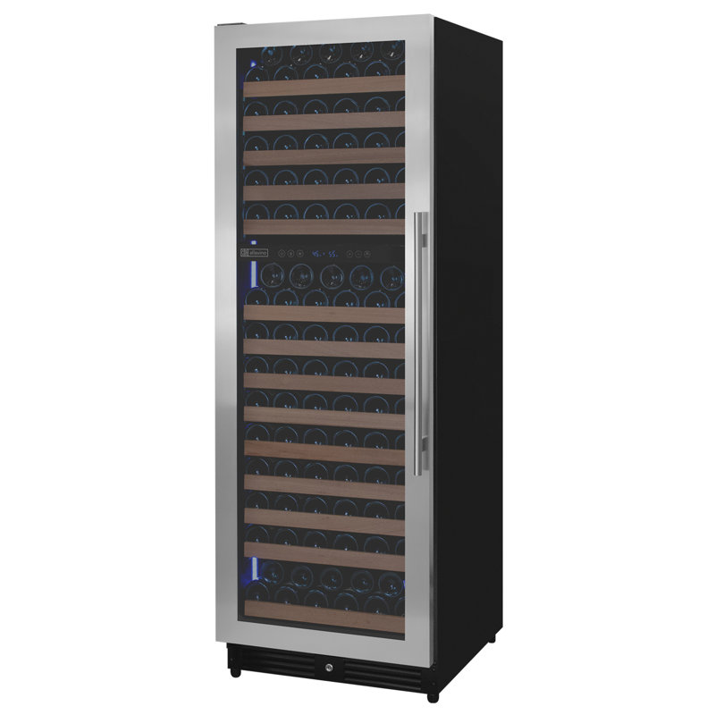 Allavino Reserva Series 172 Bottle Dual Zone Built-in Wine Refrigerator with Stainless Steel Door - Left Hinge, Right Handed