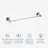 Cube Bathroom 20" Wall Mounted Towel Bar-65206834