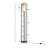 Martha Stewart Charlton Metal Floor Lamp with Glass Cylinder Shade