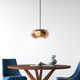 Single Light Glass Dimmable LED Pendant