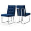 Chaise d'appoint en velours capitonné Chakevia-22830605-28747692