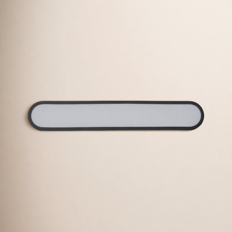 Celise Lamaria Dimmable LED Bath Bar, Black/White, 30"