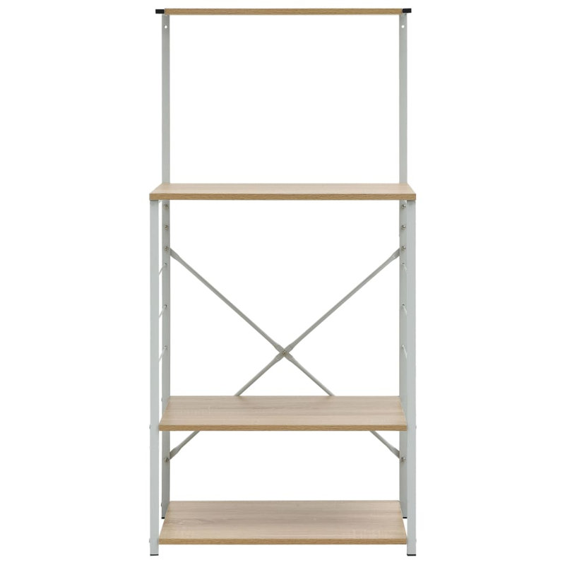 Charnley 60cm W Metal Shelving Unit, White