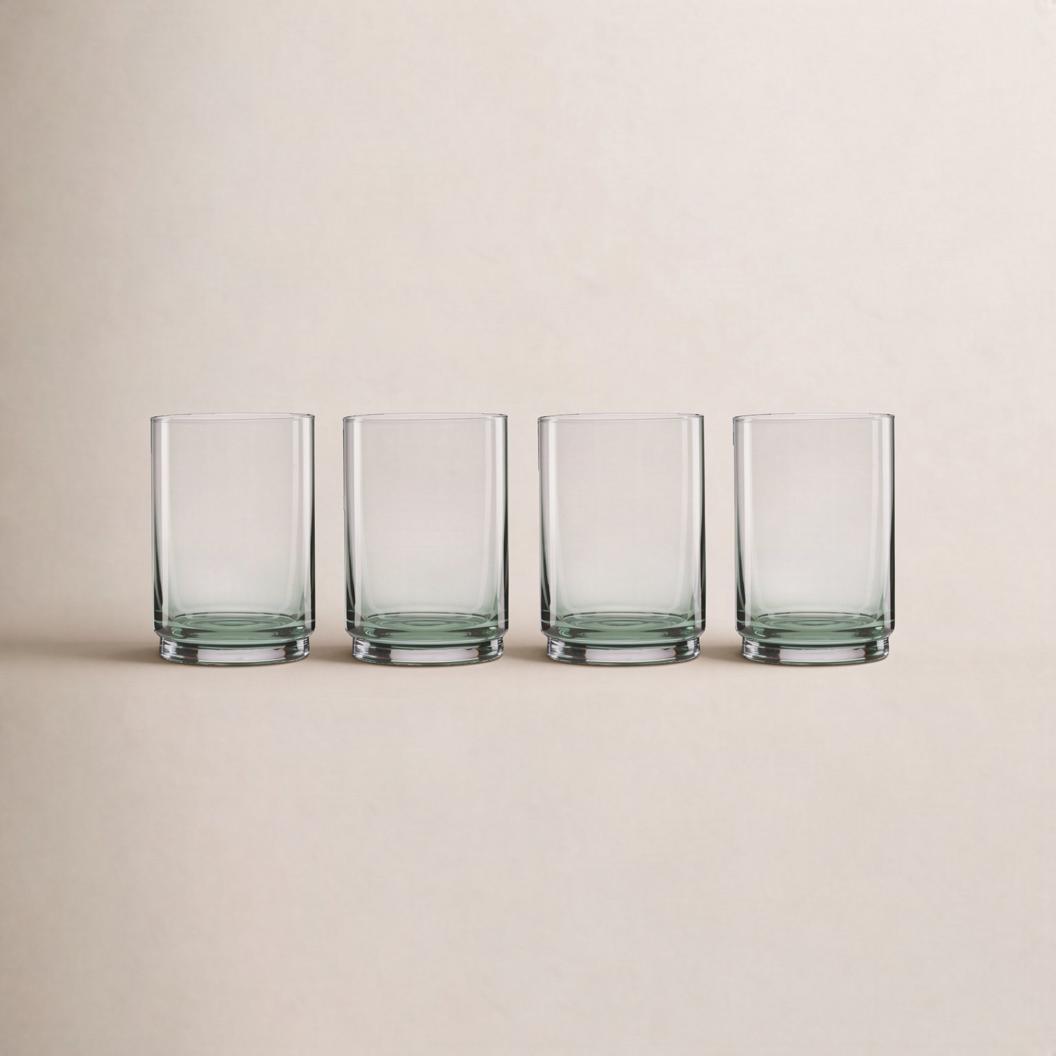 Tuscany Stackables Drinking Glass, 17 Oz, Green