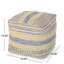 Pouf en tissu fabriqué à la main Western