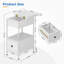 30cm W Metal Bedside Table