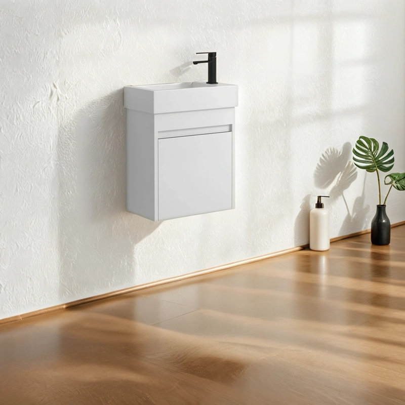 Ensemble de meuble-lavabo simple 18,35 po Lemal, Blanc