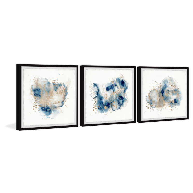 Shattered Earth by Marmont Hill - 3 Piece Single Picture Frame Painting Set, 81" H x 81" W x 3.81" D