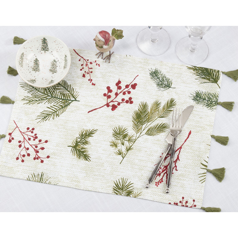 Hermione Collection 100% Cotton No Pattern Rectangle Placemat